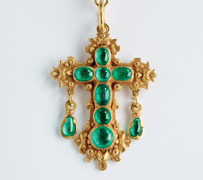 Colombian emerald pendant