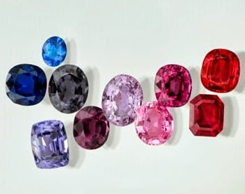 spinel colour range