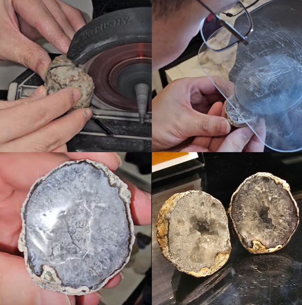 Cut & polish a baby geode