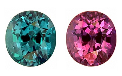 alexandrite's dramatic colour change