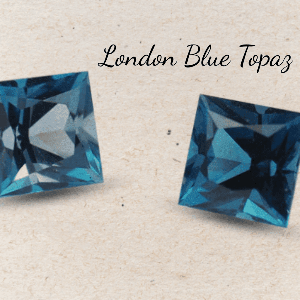 London Blue Topaz gemstone — the blue variety of November's birthstone